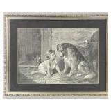 Framed George Augustus Holmes Lithograph Print