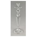 1920s Monumental Art Deco Blown Glass Candlestick