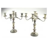 Birmingham Silver Co PR of Silverplate Candelabra