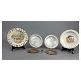 Animal Themed Alphabet Plates: Metal & Ceramic
