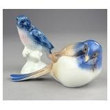 Gerold Porzellan Bluebird & B&G Titmouse Figurines