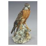 Giuseppe Tagliariol Porcelain Hawk Figure