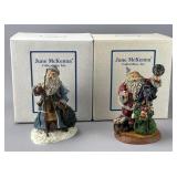 June McKenna Santa Claus Figurines