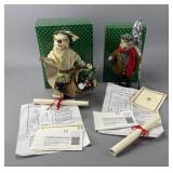 Anthropomorphic Animal Figures Pair
