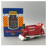 Wooden Toy Train with Santa Figure