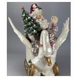 Ceramic Santa Claus Music Box