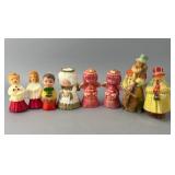 Group of Molded Wax Figures