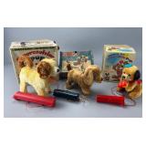 Group of 3 Battery-Operated Plush Toy Dogs