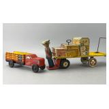 Courtland Tin Litho Toy Truck Set