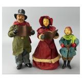 Set of Three Caroler Figures
