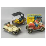 Hubley Tin Litho Mr. Magoo Toy Cars Set