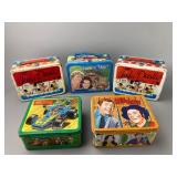 Five Metal Lunchboxes with Thermos