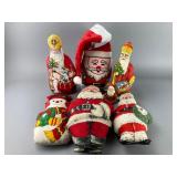 Fabric Christmas Stuffed Figures