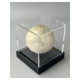 Autographed Baseball in Display Case