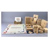 Monopoly Board Game with Blocks