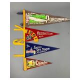 Vintage Michigan Felt Pennants Set