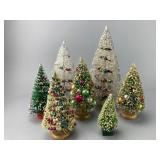 Decorative Bristle Christmas Trees