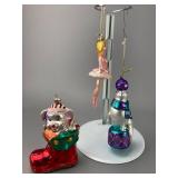 Glass Christmas Ornament Set