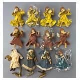 Angel and Winter-Themed Figurines Group