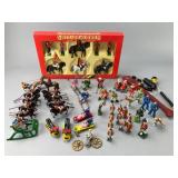 Painted Metal Figures and Toys Assortment