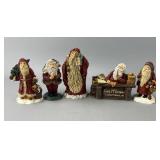 June McKenna Collectibles Santa Figurines