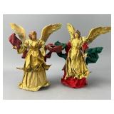 Pair of Angel Figures with Gold Wings