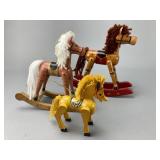 Russ Berrie Wooden Rocking Horses