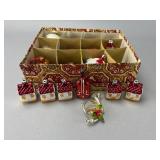 Glass Christmas Ornaments in Box