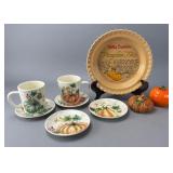 World Market Ceramic Pumpkin Set