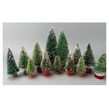 Vintage Bottle Brush Christmas Trees