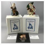 June McKenna Santa Figurines, 1988 & 1998