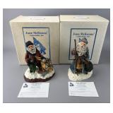 June McKenna Santa Claus Figurines