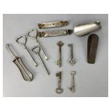 Vintage Metal Tools and Keys Assortment