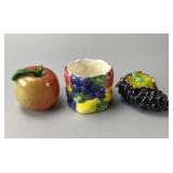 Fitz and Floyd Ceramic Fruit Container