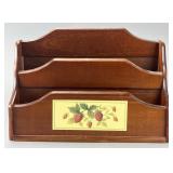 Wooden Letter Holder with Motif