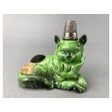 Ceramic Cat Pin Cushion with Thimble
