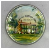 'My Old Kentucky Home' Souvenir Glass Paperweight