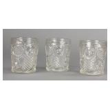 3 EAPG 'Horn of Plenty' Whiskey Tumblers
