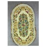 Rochelle Cottage Style Oval Hooked Rug 4'6' x 2'5'