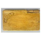 Dutch 'Brood' ('Bread') cutting board with Knife