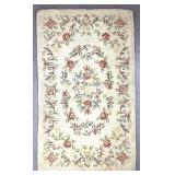 Hooked Vict. Cottage Style Rug 2'11' x 4-10-1/2'