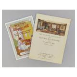 Pair of 1920's Antique Wood Finish Booklets