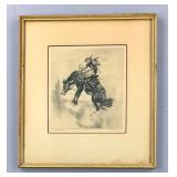 R.H. Palenske (AM,1884-1954) 'The Outlaw' Print