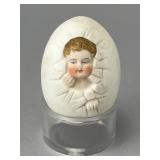 Antique Victorian Birthing Egg, 3'