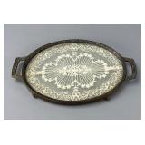 PNCW Antique Footed Vanity Tray 12'