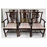 Matching set of 6 Chippendale dining chairs
