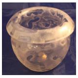 Heisey Arctic 5 1/4 rose vase w/ original sticker