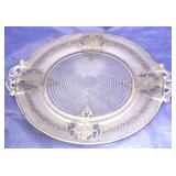 Cambridge Tally-Ho platter w/ sterling overlay