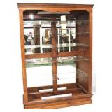 Bookshelf with glass shelves