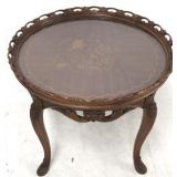 Fancy carved & inlaid French table
